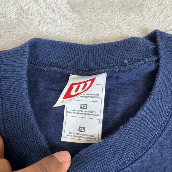 Vintage Wilson Mark Martin #6 Nascar Tank Top Mens XL Blue Preowned Sleeveless - Picture 5 of 7